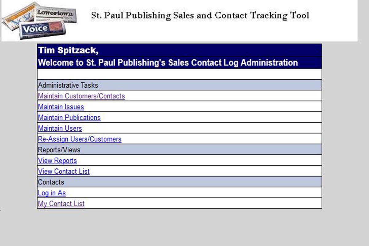 Contact Tracking Tool